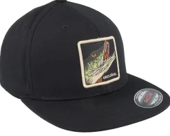 Grisjävel Flat Brim Black Fitted Flexfit - Skillfish