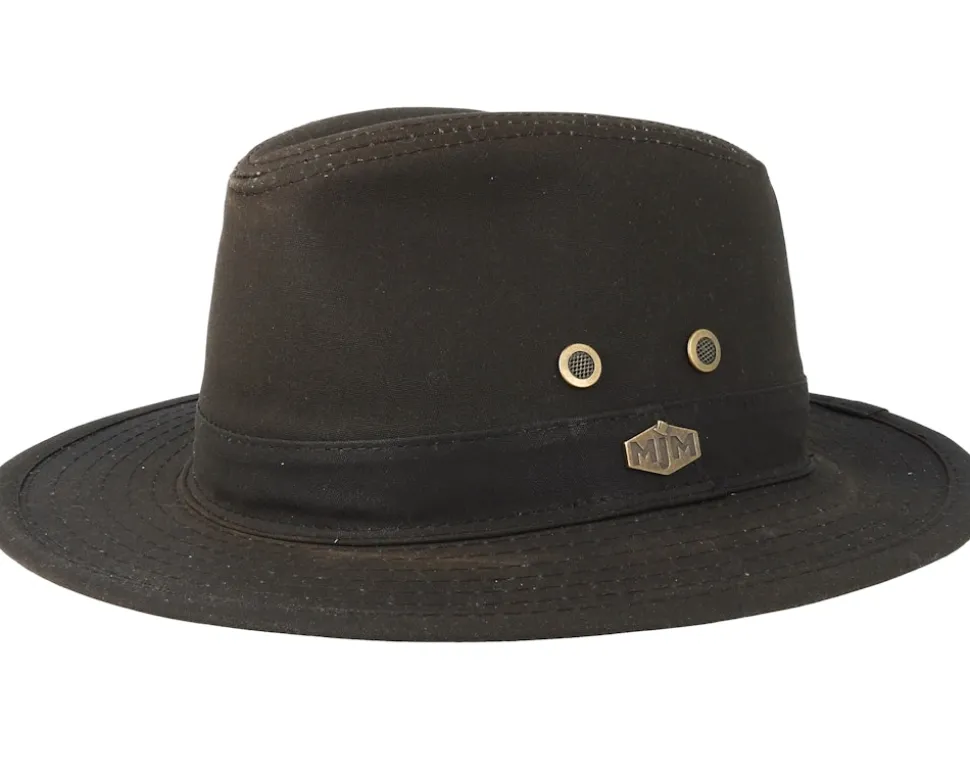 Haarlem 10158 Wax Cotton Brown Traveller - MJM Hats