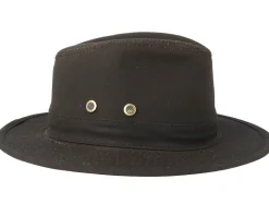 Haarlem 10158 Wax Cotton Brown Traveller - MJM Hats
