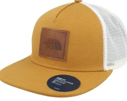 Half Dome Canvas Timber Tan/White A-Frame Trucker Snapback - The North Face