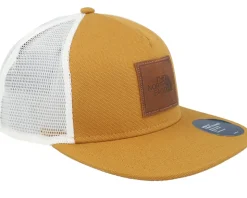 Half Dome Canvas Timber Tan/White A-Frame Trucker Snapback - The North Face