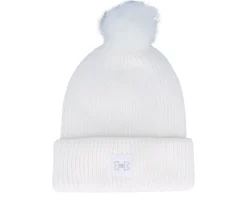 Halftime Ribbed White/White/Ghost Gray Pom - Under Armour