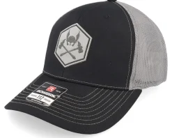 Hammers And Helmet Cross Black/Charcoal Trucker - Vikings