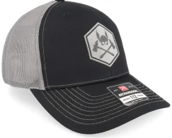 Hammers And Helmet Cross Black/Charcoal Trucker - Vikings