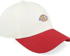 Hardwick 2 Tone Egret White/Red Dad Cap - Dickies