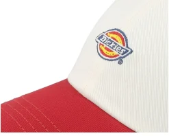 Hardwick 2 Tone Egret White/Red Dad Cap - Dickies