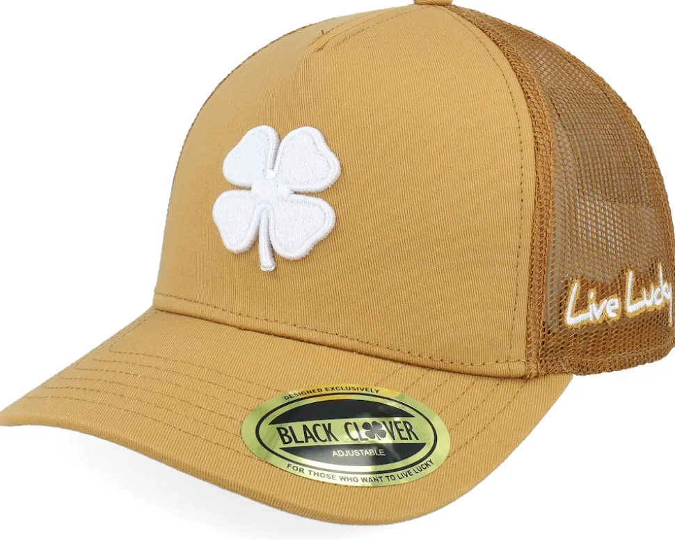 Hardy 3 Brown A-Frame Trucker - Black Clover