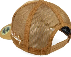 Hardy 3 Brown A-Frame Trucker - Black Clover