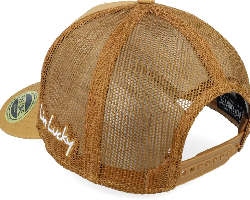 Hardy 3 Brown A-Frame Trucker - Black Clover