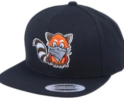 Hatsie The Red Panda Black Snapback - Iconic