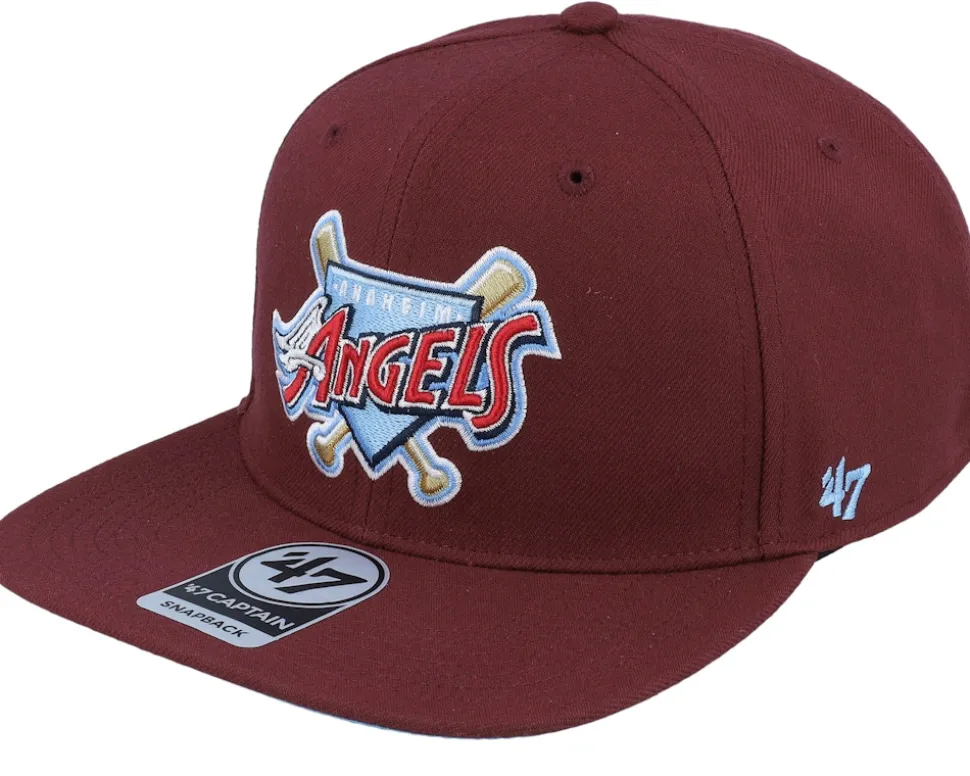 Hatstore Exclusive x Los Angeles Angels Asg Dark Maroon Snapback - 47 Brand