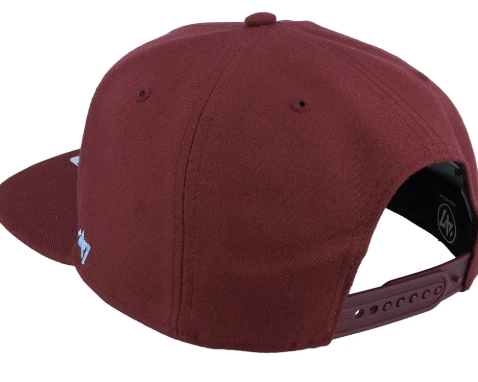 Hatstore Exclusive x Los Angeles Angels Asg Dark Maroon Snapback - 47 Brand
