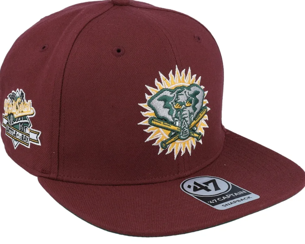 Hatstore Exclusive x Los Angeles Angels Asg Dark Maroon Snapback - 47 Brand