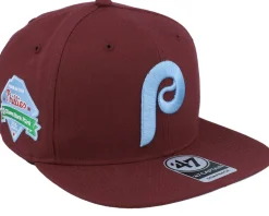 Hatstore Exclusive x Philadelphia Phillies Dark Maroon Snapback - 47 Brand