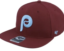Hatstore Exclusive x Philadelphia Phillies Dark Maroon Snapback - 47 Brand