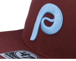 Hatstore Exclusive x Philadelphia Phillies Dark Maroon Snapback - 47 Brand