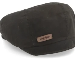 Hatteras Waxed Organic Brown Flat Cap - Stetson