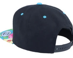 Hawaiian Black/Aqua Snapback - Yupoong