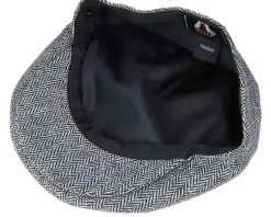 Herringbone Grey Flat Cap - Jaxon & James