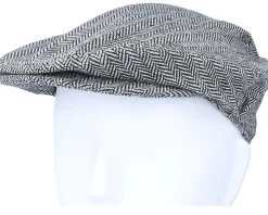 Herringbone Grey Flat Cap - Jaxon & James