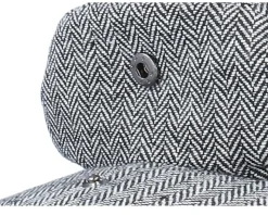 Herringbone Grey Flat Cap - Jaxon & James