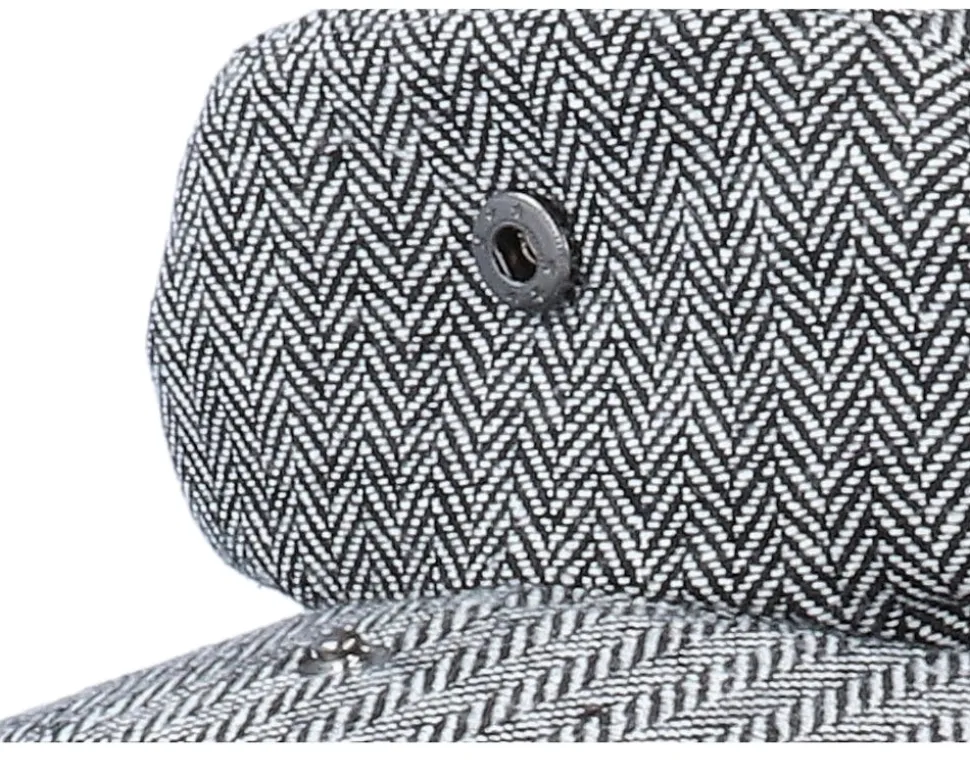 Herringbone Grey Flat Cap - Jaxon & James
