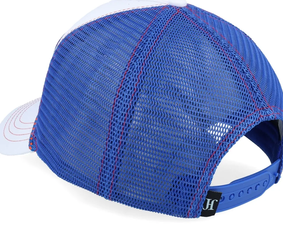 Hey Good Lookin' White/Blue Rope A-Frame Trucker - John Hatter & Co