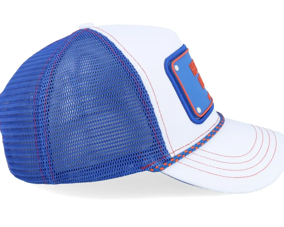 Hey Good Lookin' White/Blue Rope A-Frame Trucker - John Hatter & Co