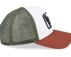 Hft Beach Freaks Brown/White/Wine A-Frame Trucker - Coastal