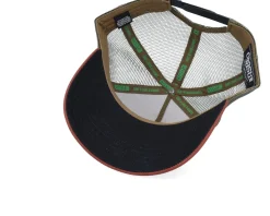 Hft Beach Freaks Brown/White/Wine A-Frame Trucker - Coastal