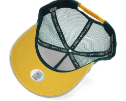 Hft Cap Dnc Sunday Brunch Crème/Grey/Green A-Frame Trucker - Djinns