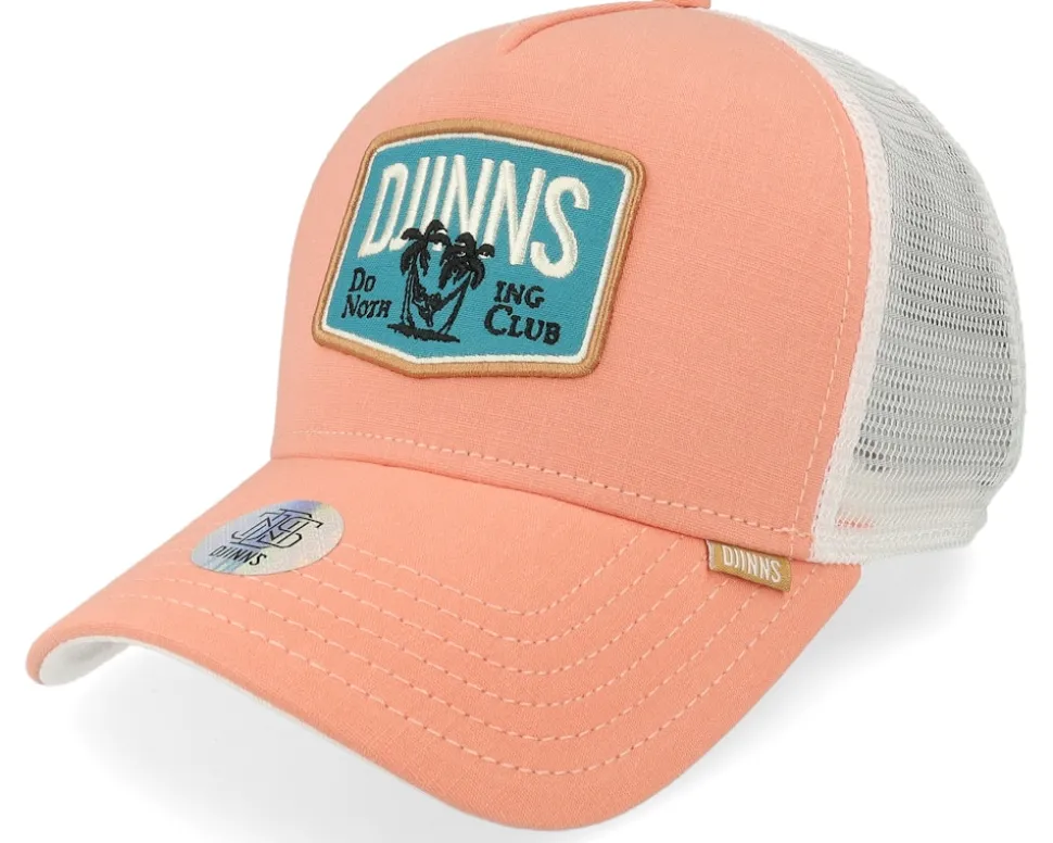 Hft Cap Dnc Sunnyfab Coral/White Trucker - Djinns