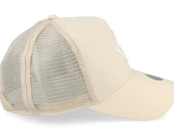 Hft Cap Fine Herringsbone Light Beige Trucker - Djinns