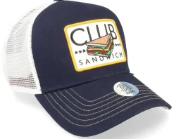 Hft Cap Food Club Sandwich Navy/White Trucker - Djinns