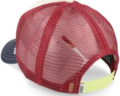 Hft Cap Food Peace Pizza Fossil White/Red/Navy Trucker - Djinns