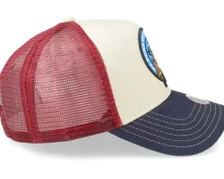 Hft Cap Food Peace Pizza Fossil White/Red/Navy Trucker - Djinns