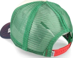 Hft Cap Food Rocket Ice Fossil White/Green/Navy Trucker - Djinns