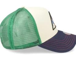 Hft Cap Food Rocket Ice Fossil White/Green/Navy Trucker - Djinns