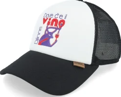 Hft Cap Food Vino Black/White Trucker - Djinns