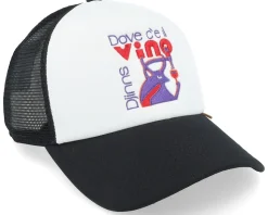 Hft Cap Food Vino Black/White Trucker - Djinns