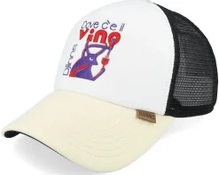 Hft Cap Food Vino Pino/White A-Frame Trucker - Djinns