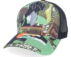 Hft Cap Just Wild Berry/Green/Orange A-Frame Trucker - Djinns