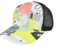 Hft Cap Just Wild Khaki/Yellow/Black A-Frame Trucker - Djinns