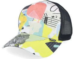 Hft Cap Just Wild Khaki/Yellow/Black A-Frame Trucker - Djinns
