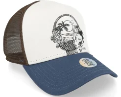 Hft Cap Lazy Mermaid White/Navy/Brown Trucker - Djinns