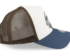 Hft Cap Lazy Mermaid White/Navy/Brown Trucker - Djinns
