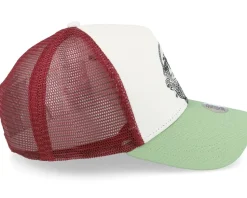 Hft Cap Lazy Mermaid White/Wine/Olive Trucker - Djinns