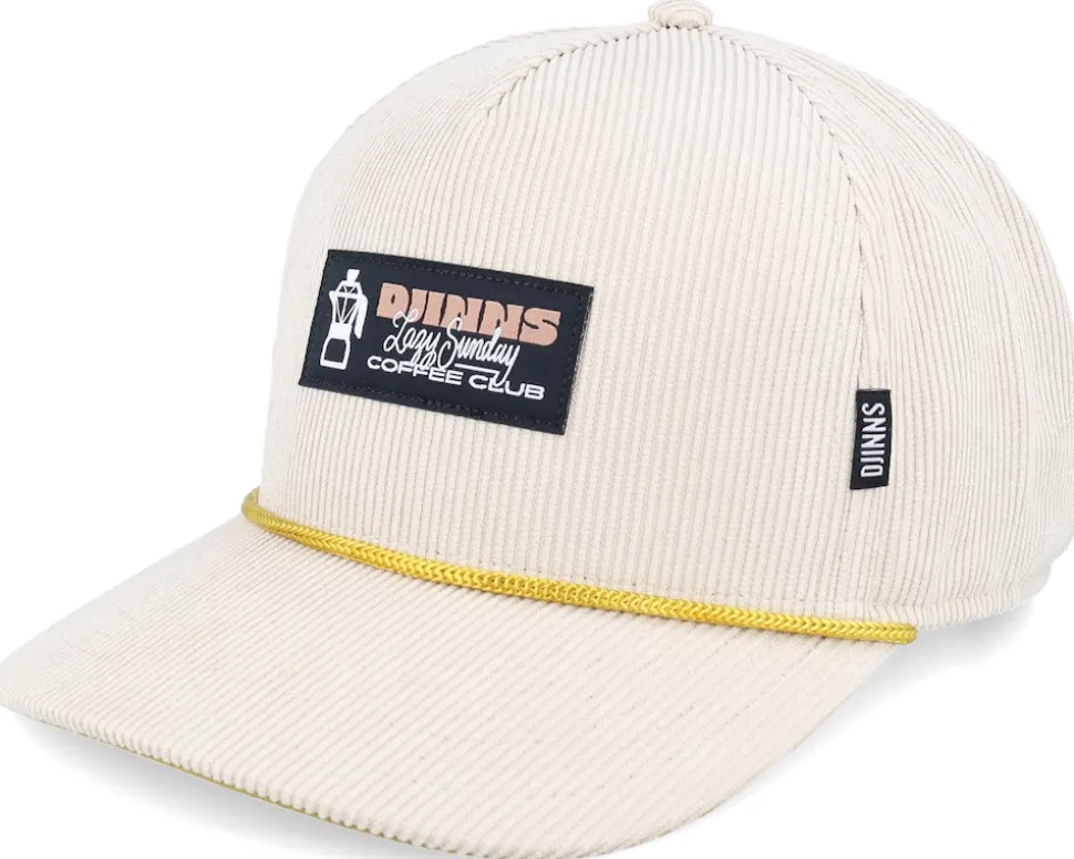 Hft Cap Sunday Coffee Corduroy Creme A-Frame Adjustable - Djinns