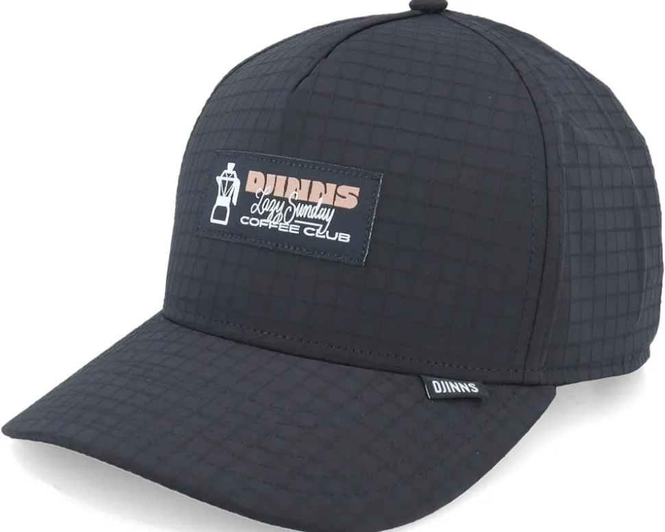 Hft Cap Sunday Coffee Ripstop Black A-Frame Adjustable - Djinns