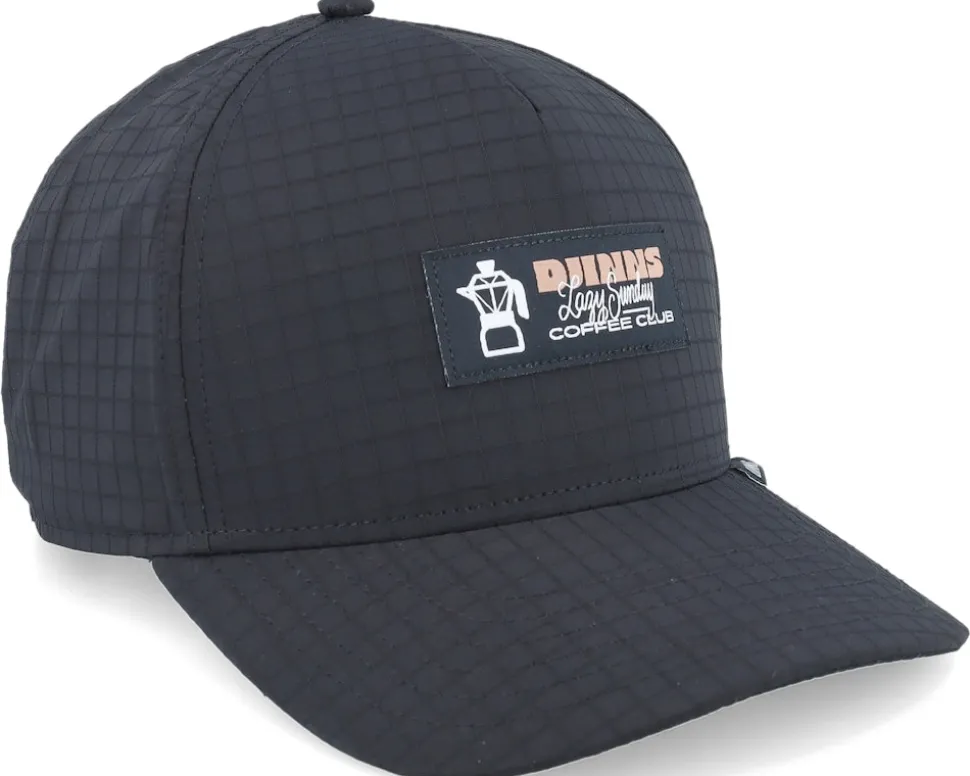 Hft Cap Sunday Coffee Ripstop Black A-Frame Adjustable - Djinns